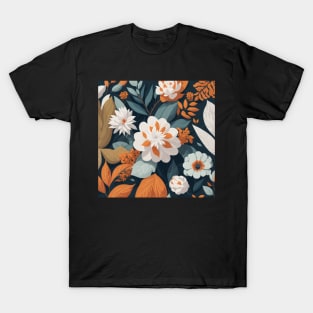 A Captivating Floral Pattern T-Shirt